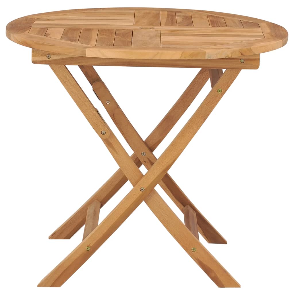 vidaXL Tuintafel inklapbaar 85x76 cm massief teakhout