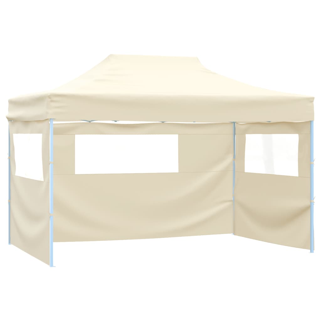 vidaXL Vouwtent met 3 wanden 3x4,5 m blauw