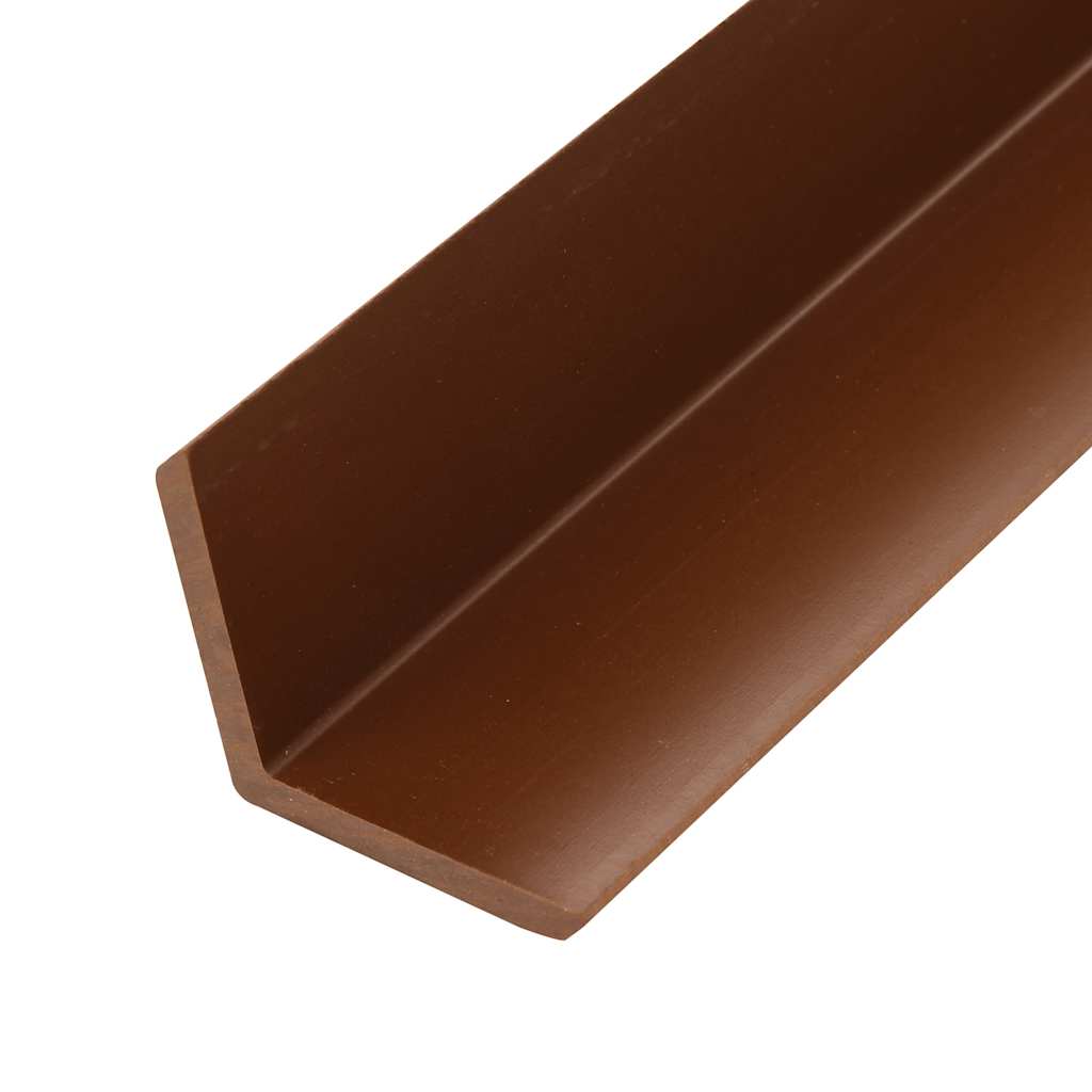 vidaXL 5 st Terras hoekplinten 170 cm aluminium zilverkleurig