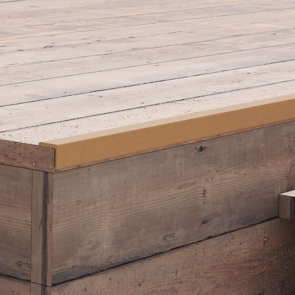 vidaXL 5 st Terras hoekplinten 170 cm aluminium zilverkleurig