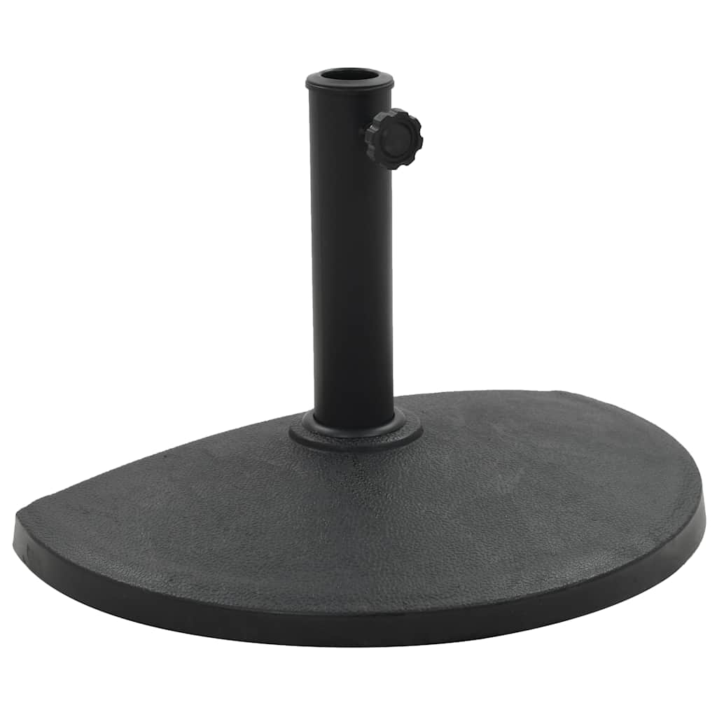 vidaXL Parasolvoet rond 10 kg polyresin zwart
