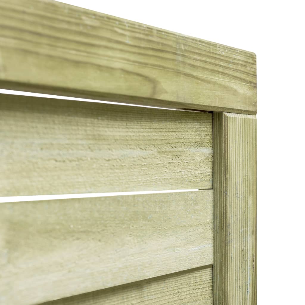 vidaXL Poort 100x125 cm groen geïmpregneerd grenenhout