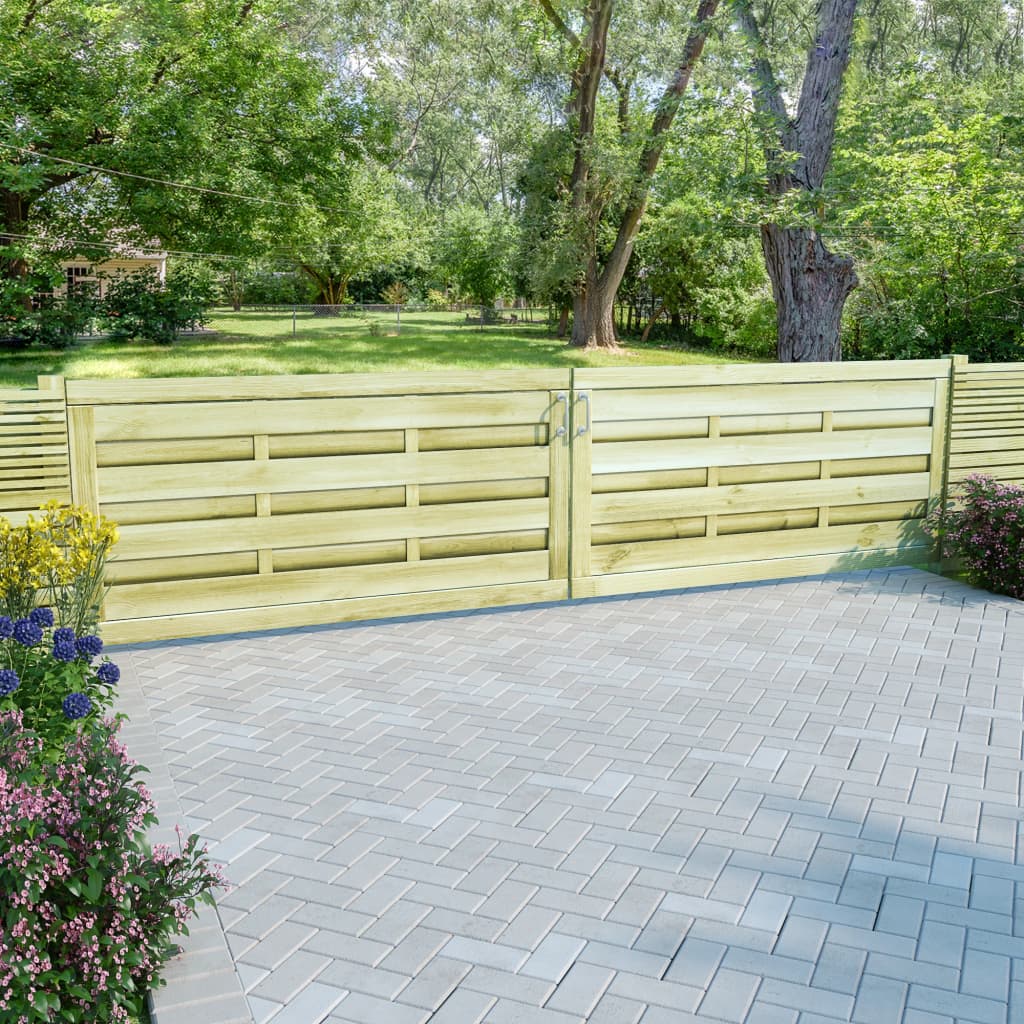 vidaXL Poort 100x75 cm geïmpregneerd grenenhout groen