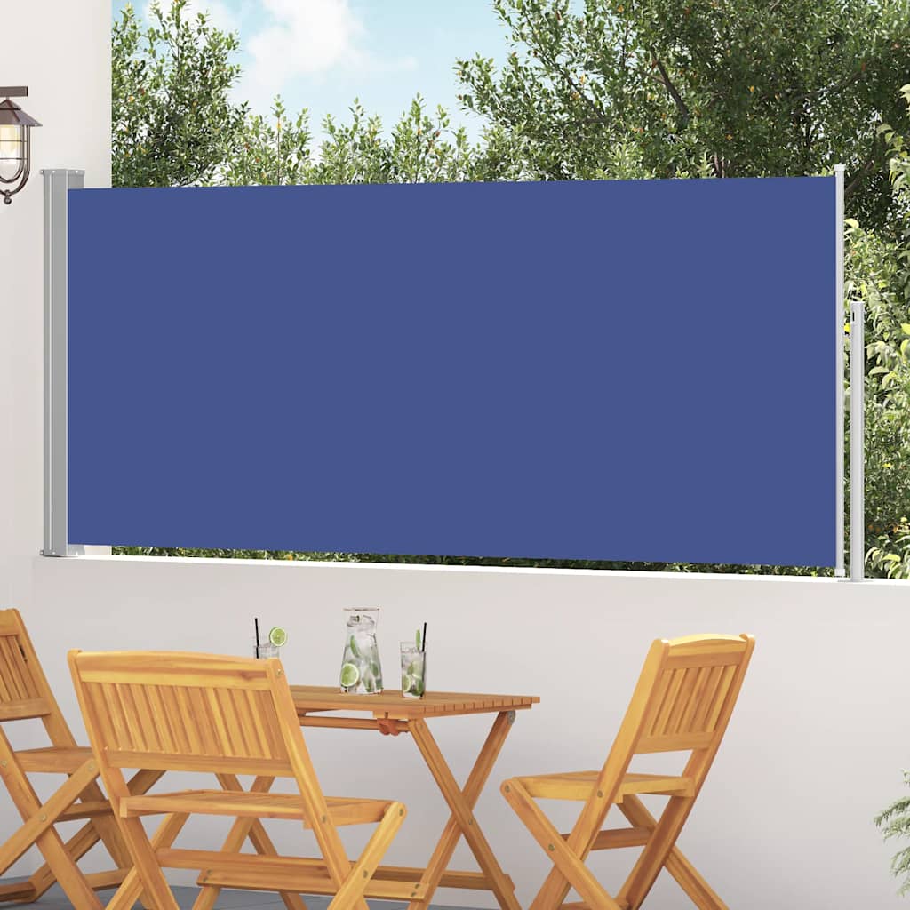 vidaXL Tuinscherm uittrekbaar 140x600 cm zwart