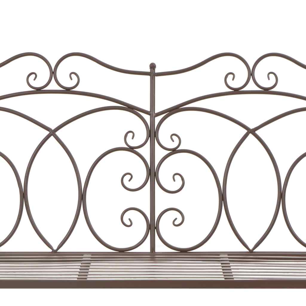 vidaXL Tuinbank 104 cm ijzer antiekwit