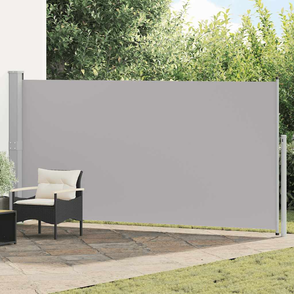 vidaXL Tuinscherm uittrekbaar 140x600 cm zwart