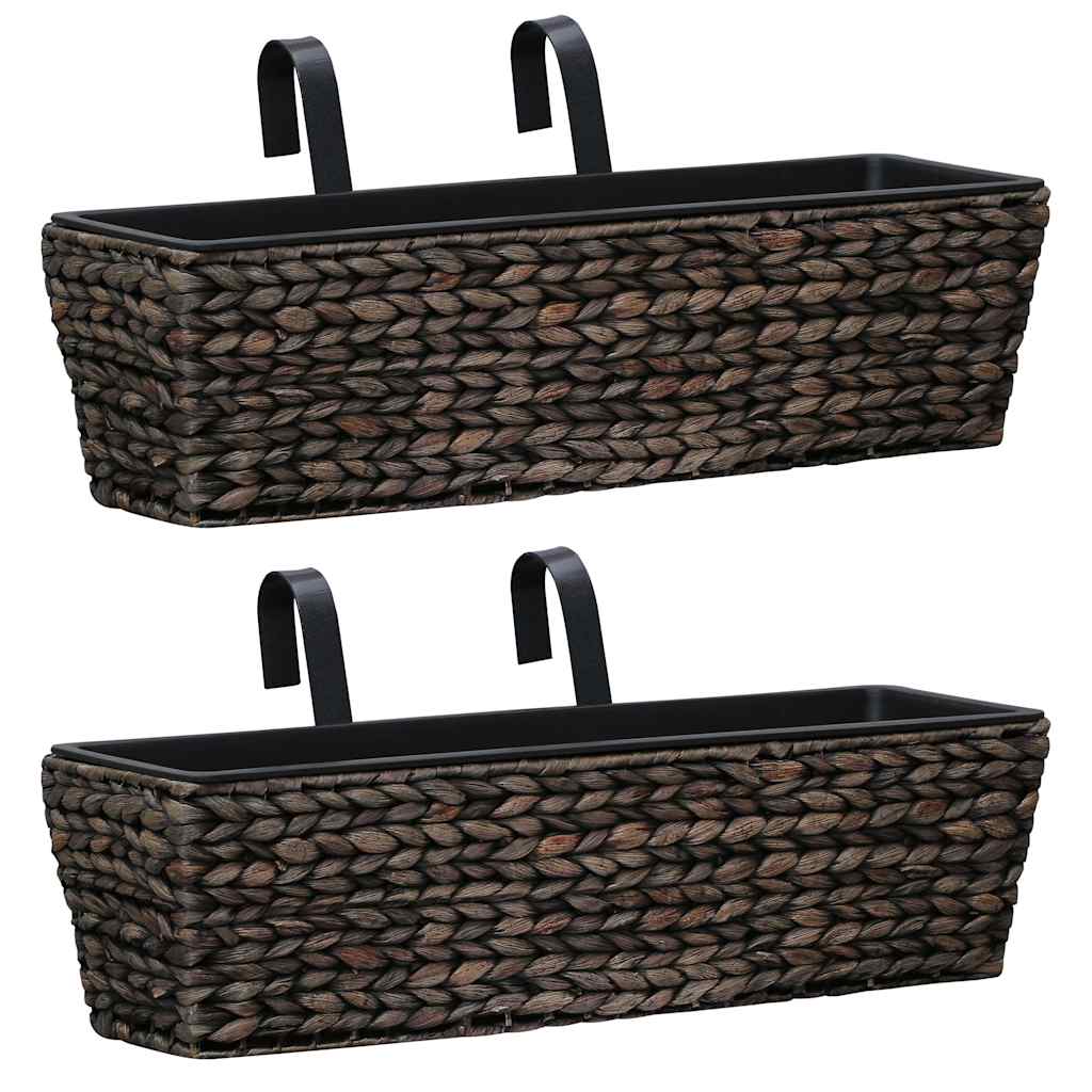 vidaXL Planters 2 pcs water hyacinth