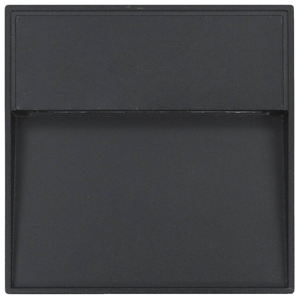 vidaXL LED-buitenwandlampen 2 st 3 W rond zwart