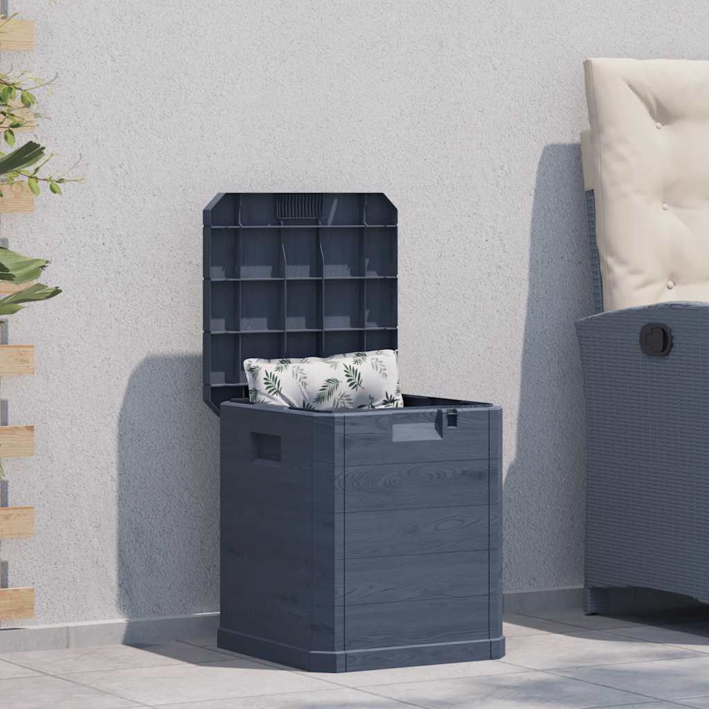 vidaXL Cushion Box 77.5x44.5x53 cm polypropylene anthracite