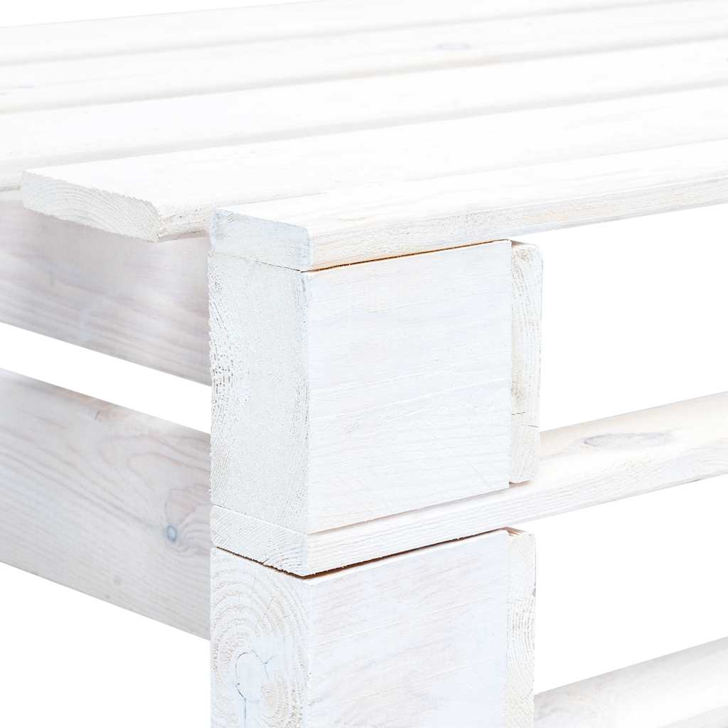 vidaXL Tuinhoekbank pallet hout grijs
