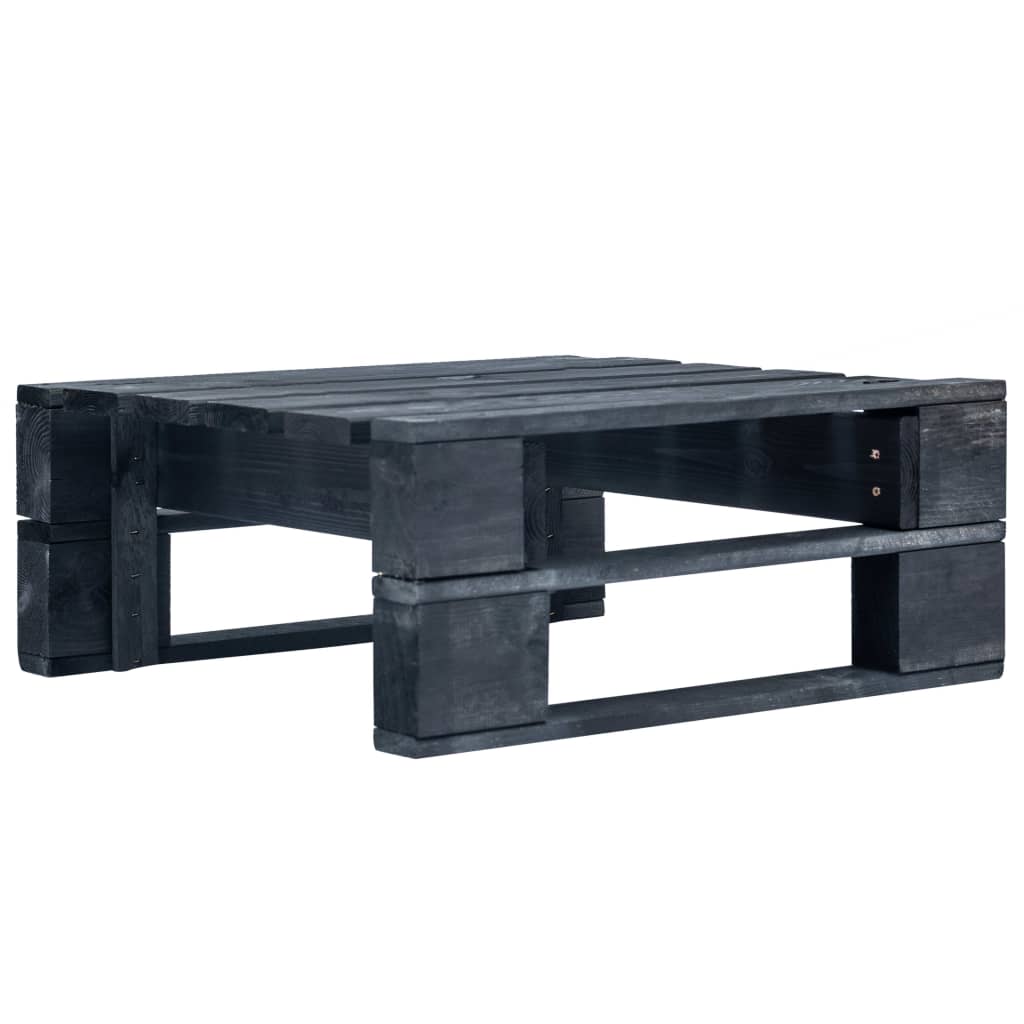 vidaXL Tuinhocker pallet hout grijs