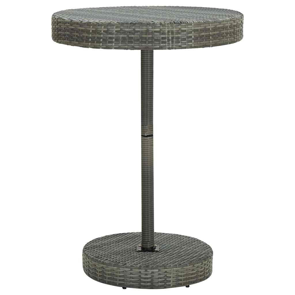 vidaXL Tuintafel 75,5x106 cm poly rattan bruin