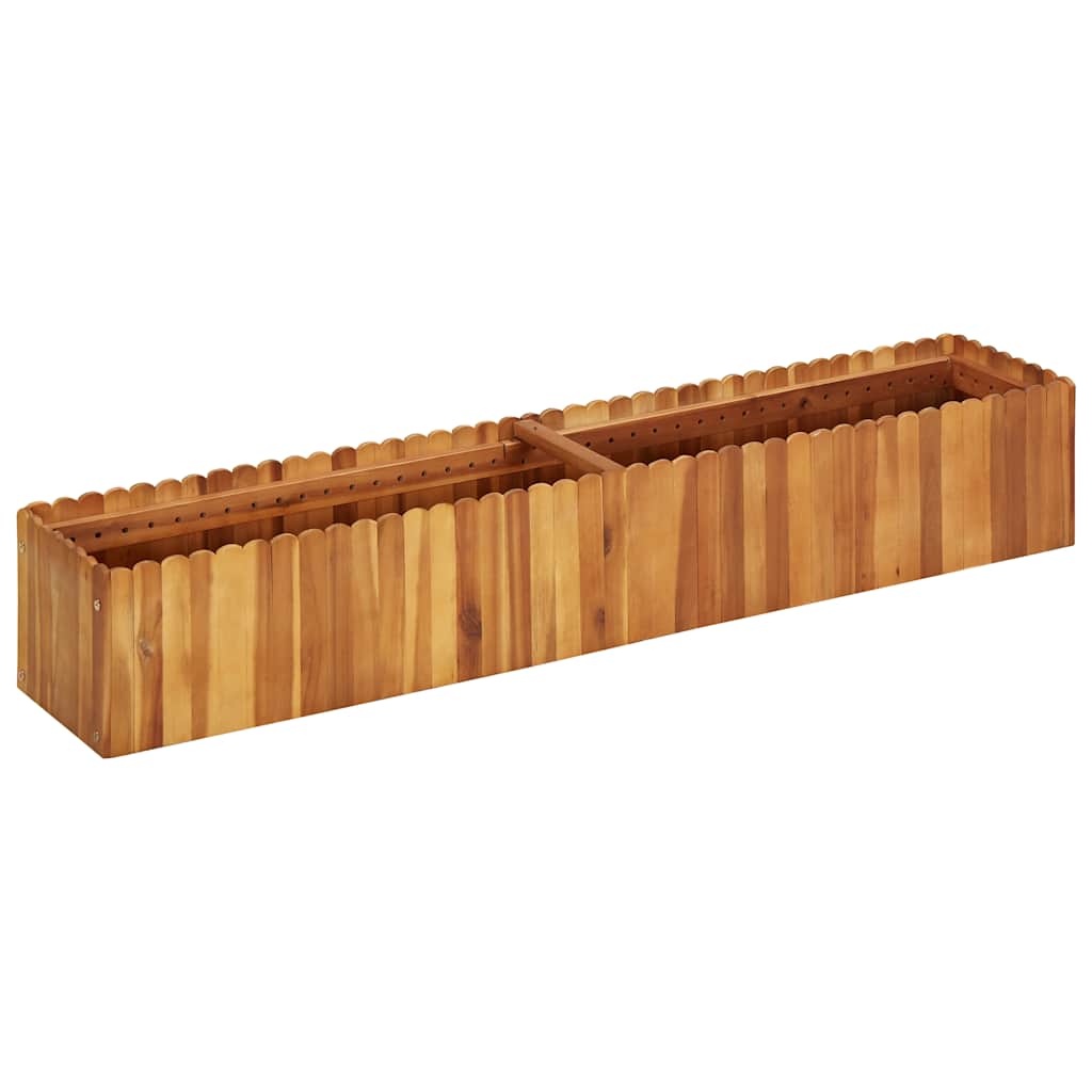 vidaXL Plantenbak verhoogd 50x30x25 cm massief acaciahout