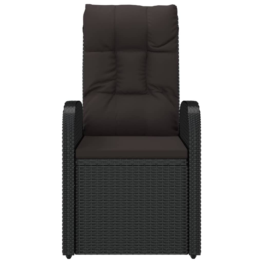 vidaXL Tuinstoelen 2 st met kussens poly rattan beige