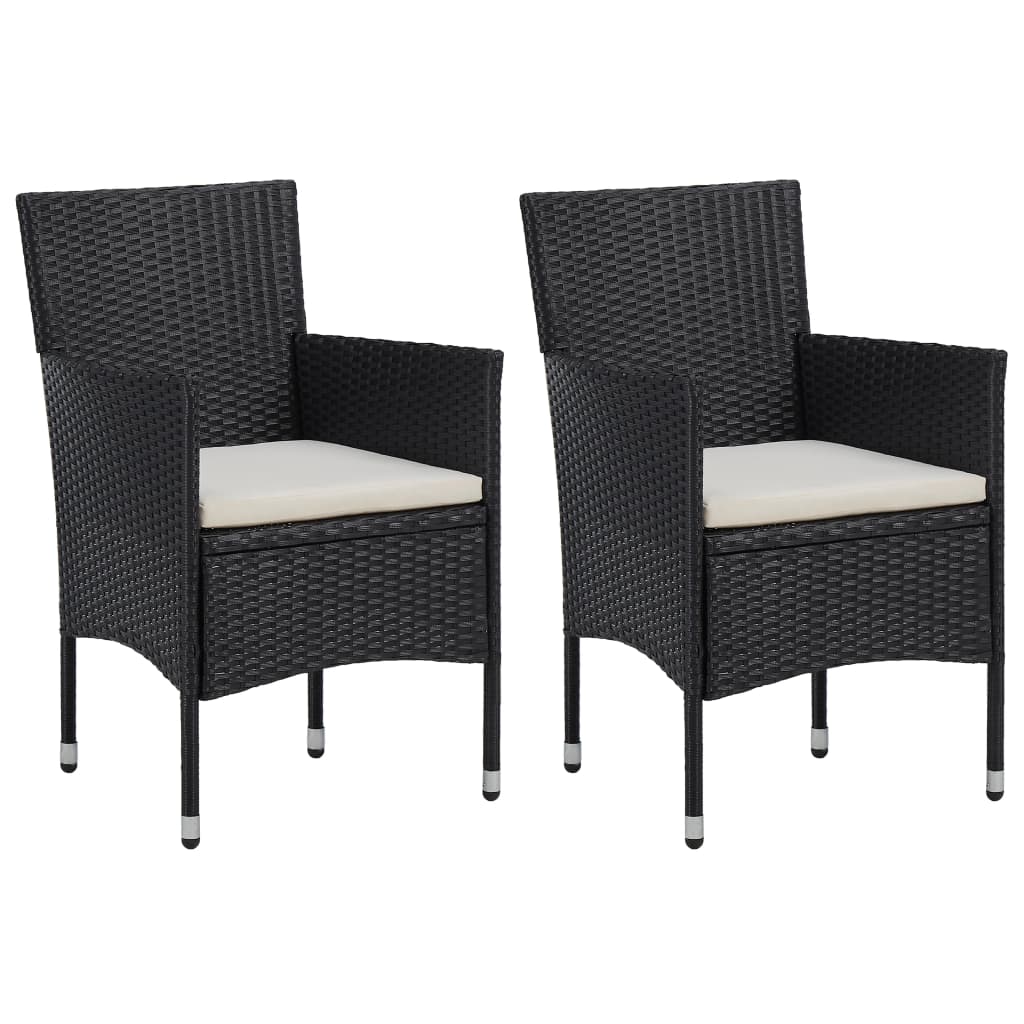 vidaXL Tuinstoelen 2 st poly rattan beige