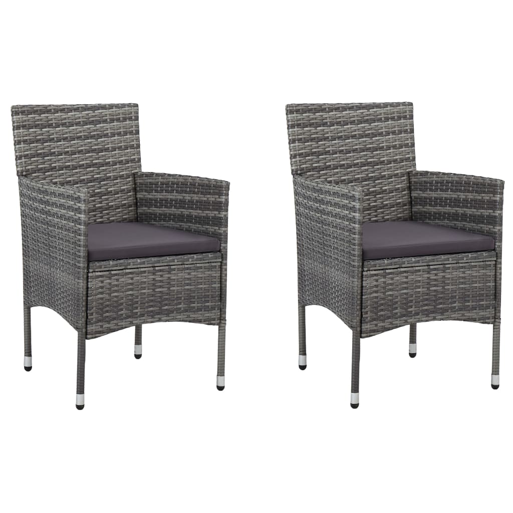 vidaXL Tuinstoelen 2 st poly rattan beige