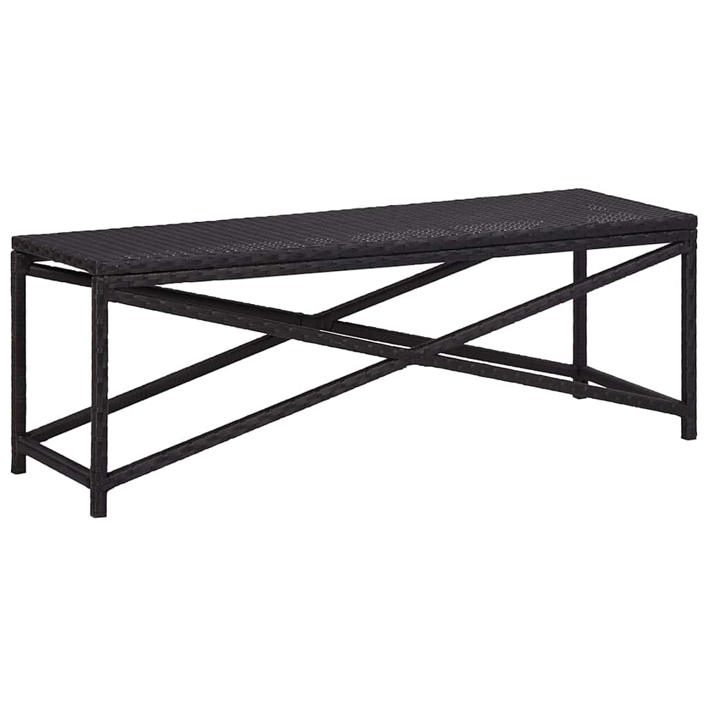 vidaXL Tuinbank 80 cm poly rattan grijs