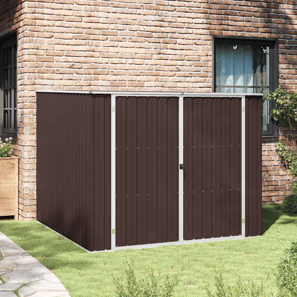 vidaXL Tuinschuur 195x198x159 cm gegalvaniseerd staal groen