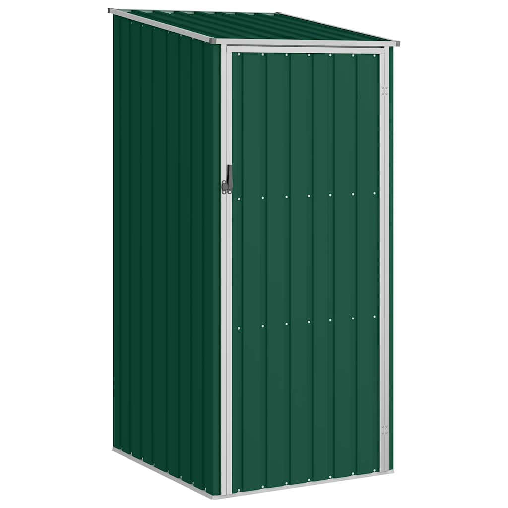vidaXL Garden Shed 87x98x159 cm Galvanized Steel Green