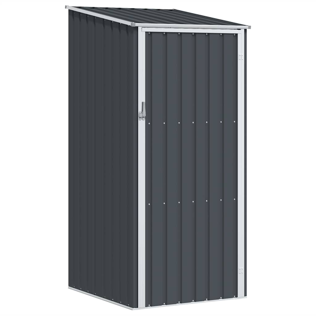 vidaXL Garden Shed 87x98x159 cm Galvanized Steel Green