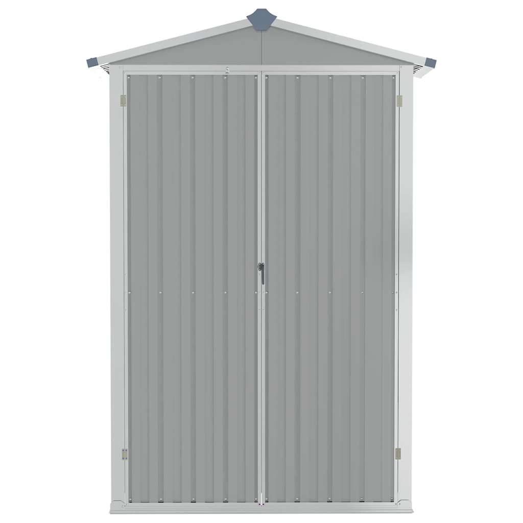 vidaXL Garden Shed 116x45x175 cm Galvanized Steel Green