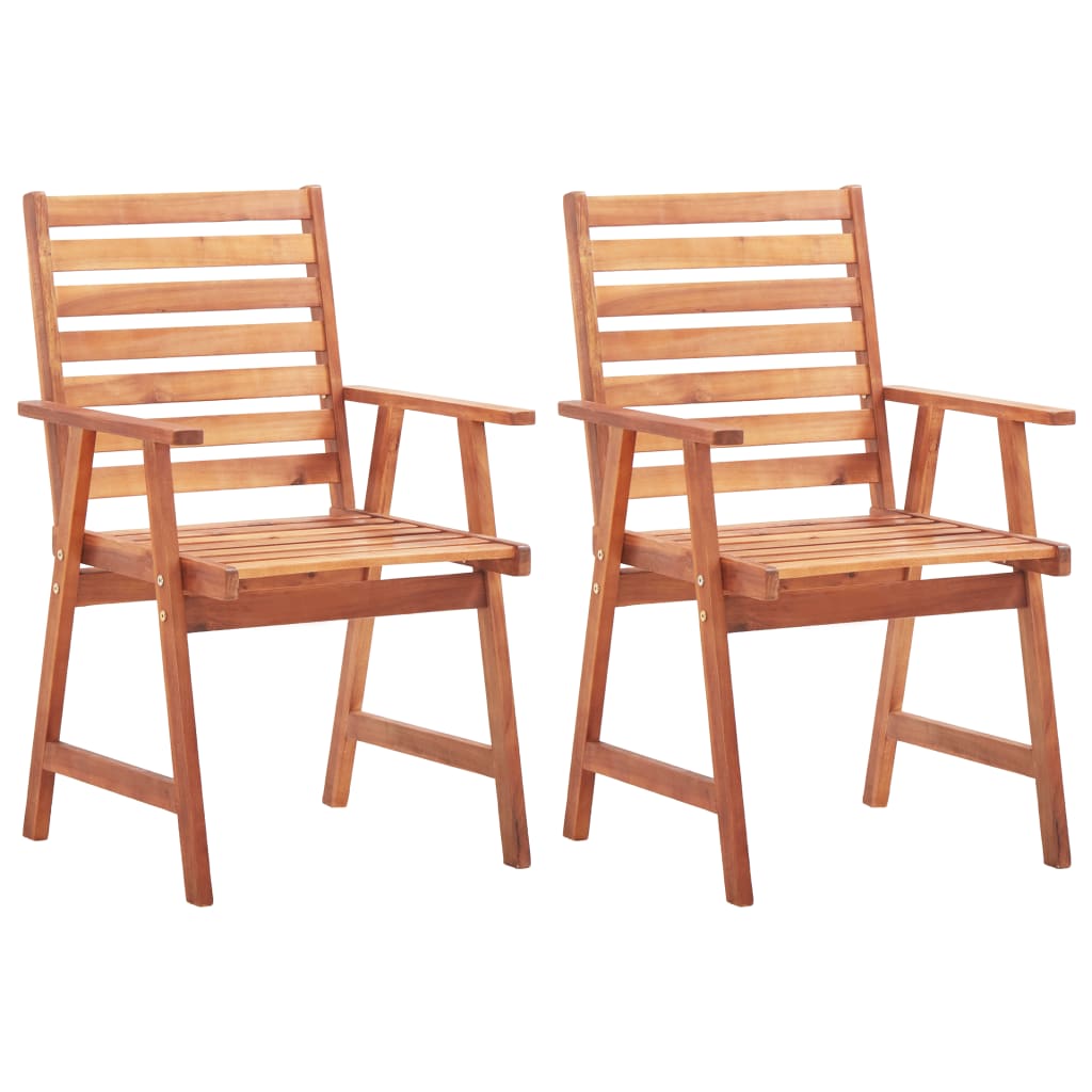 vidaXL Garden Chairs 4 pcs Solid Acacia Wood