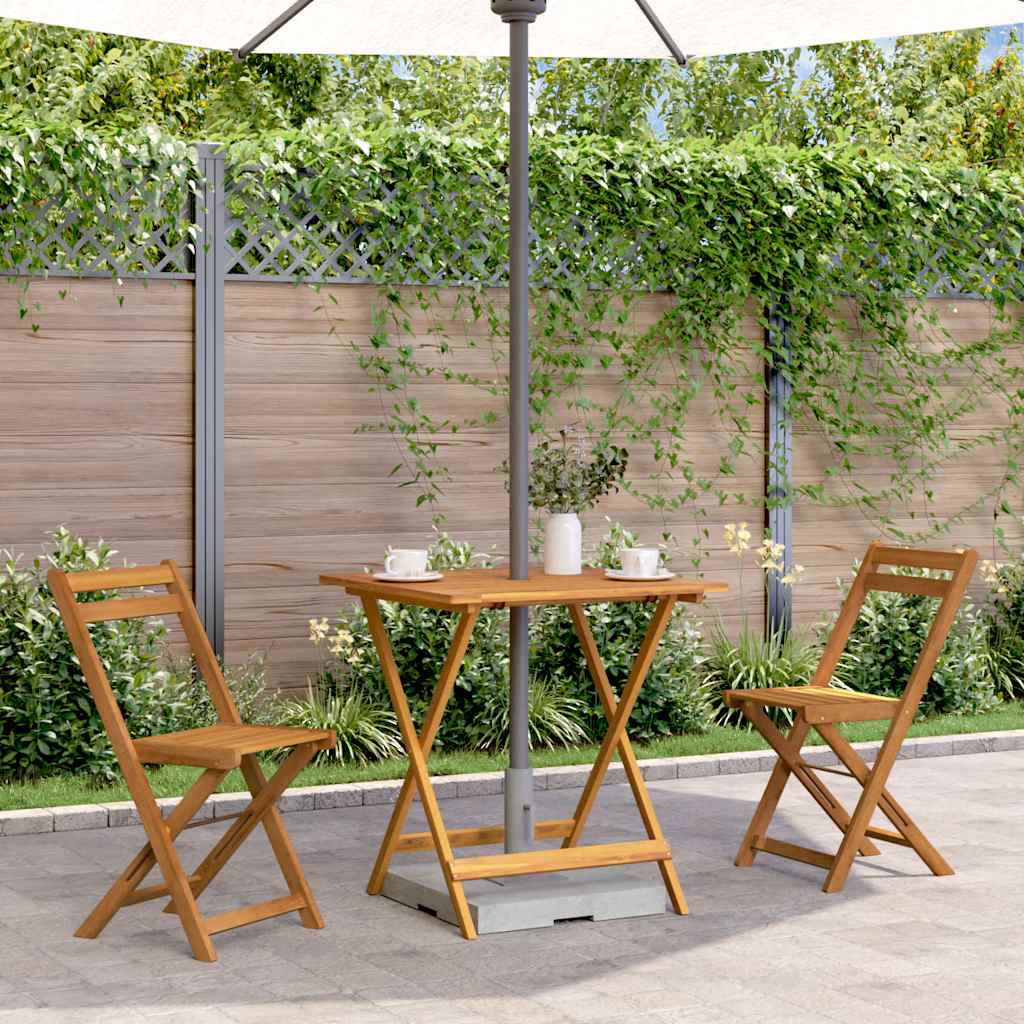 vidaXL Tuintafel inklapbaar 60x60x75 cm massief acaciahout