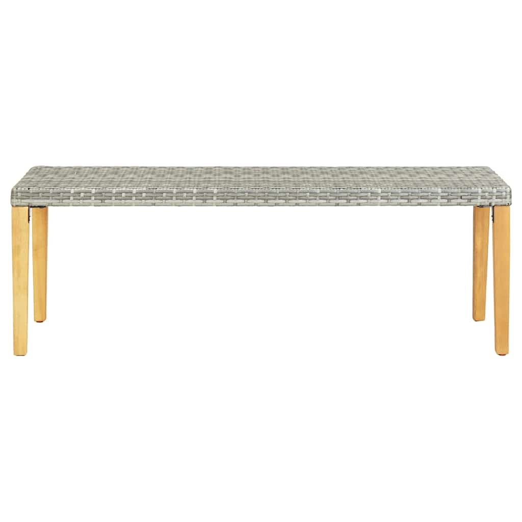 vidaXL Tuinbank 80 cm poly rattan zwart