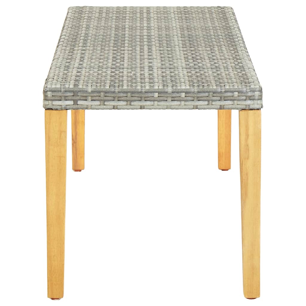 vidaXL Tuinbank 80 cm poly rattan zwart