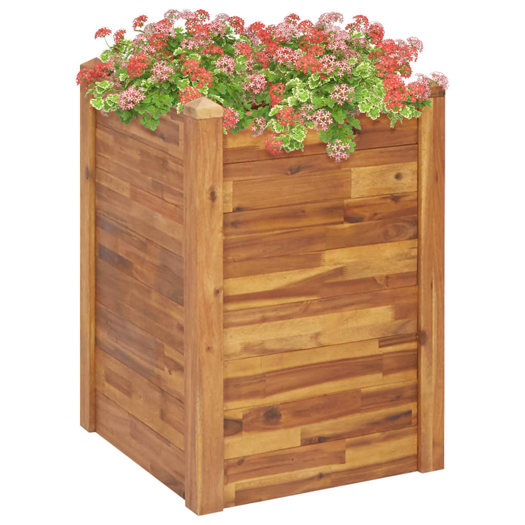 vidaXL Plantenbak verhoogd 60x60x44 cm massief acaciahout