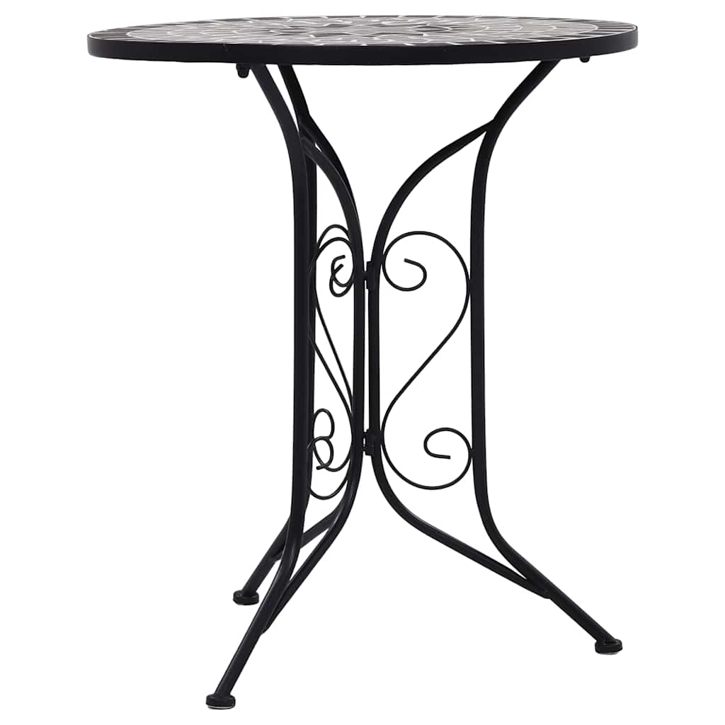 vidaXL Bistro Table mosaic 60 cm ceramic brown