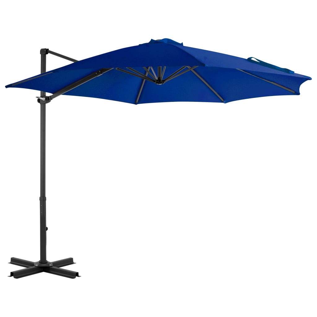 vidaXL Zweefparasol met aluminium paal 250x250 cm bordeauxrood