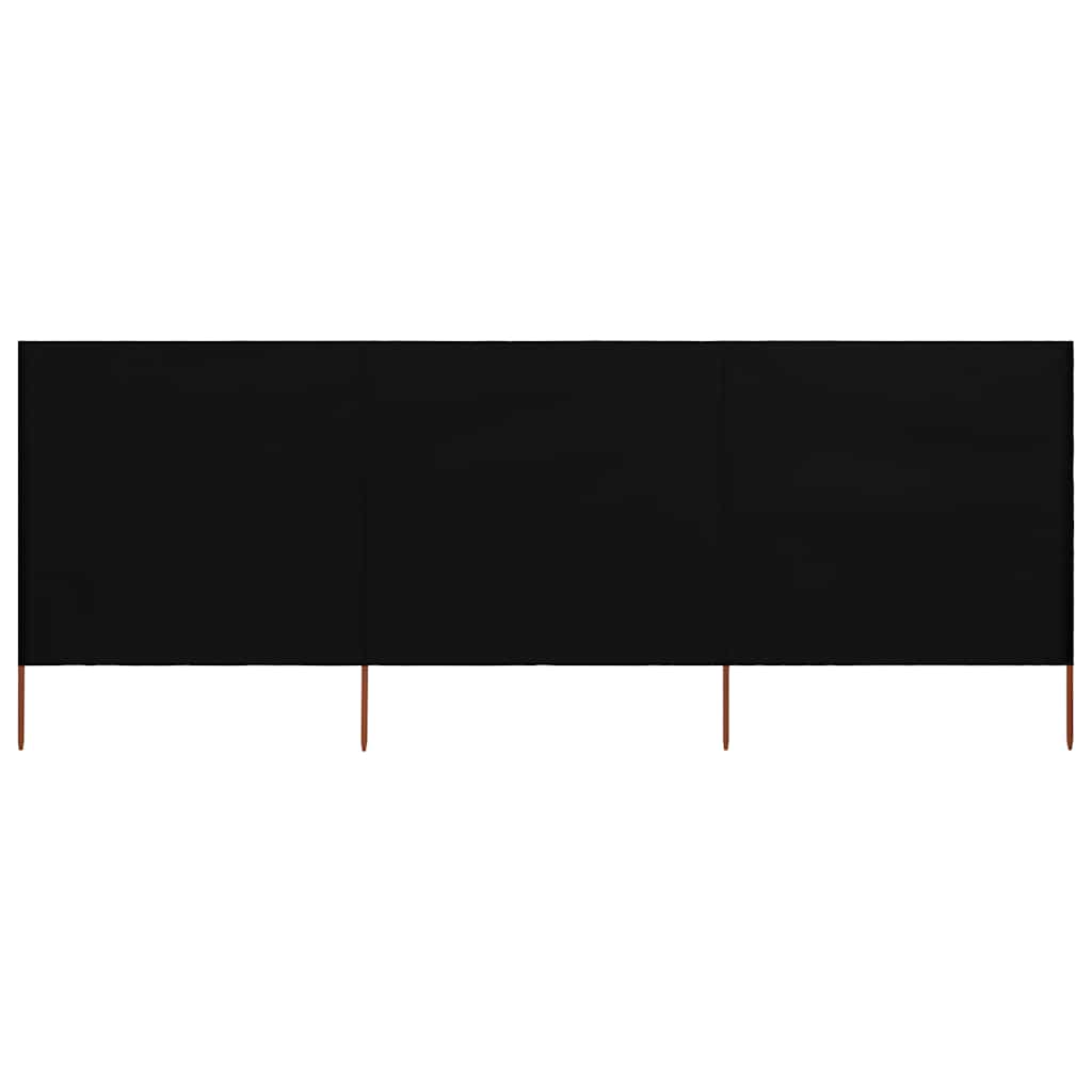 vidaXL Windscreen 3-panel 400x120 cm fabric green