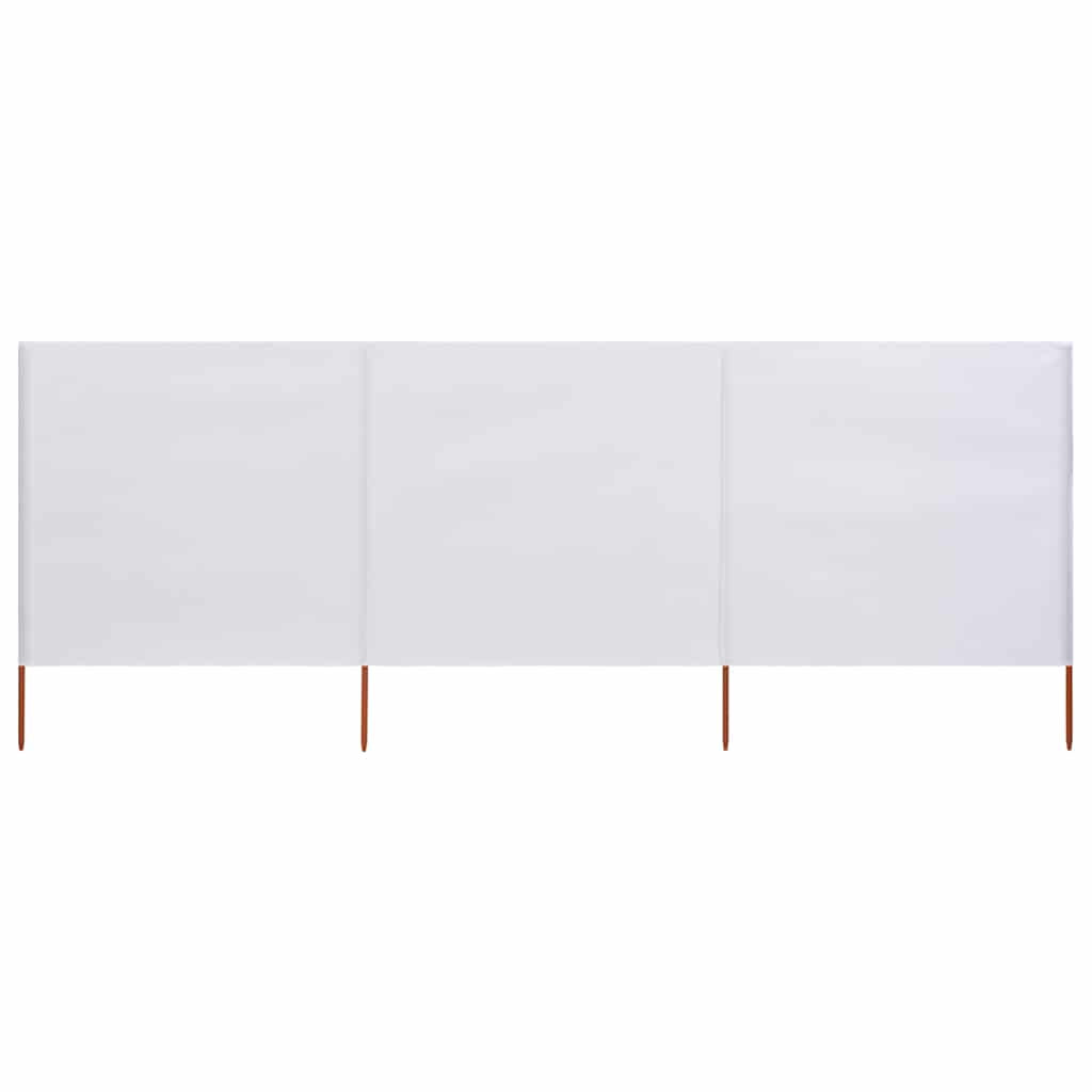 vidaXL Windscreen 3-panel 400x120 cm fabric green