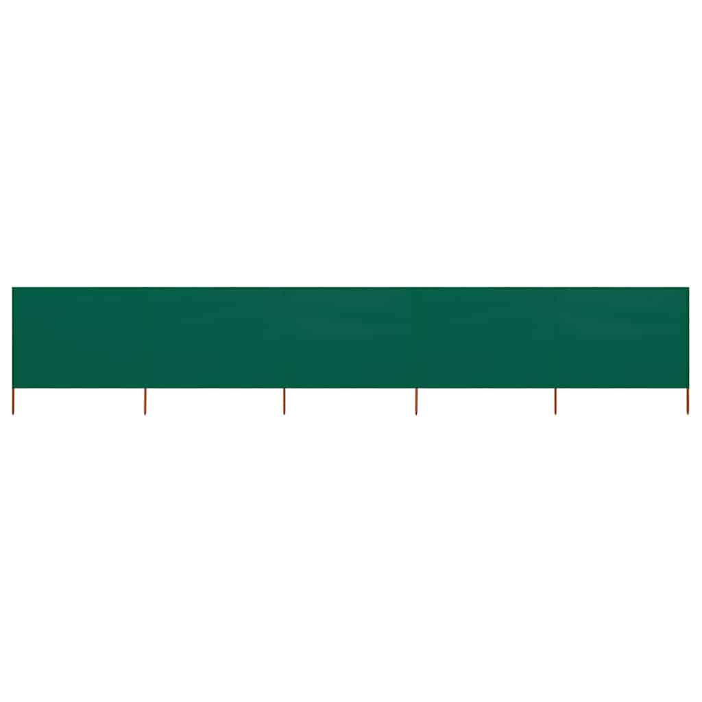 vidaXL Windscreen 3-panel 400x120 cm fabric green