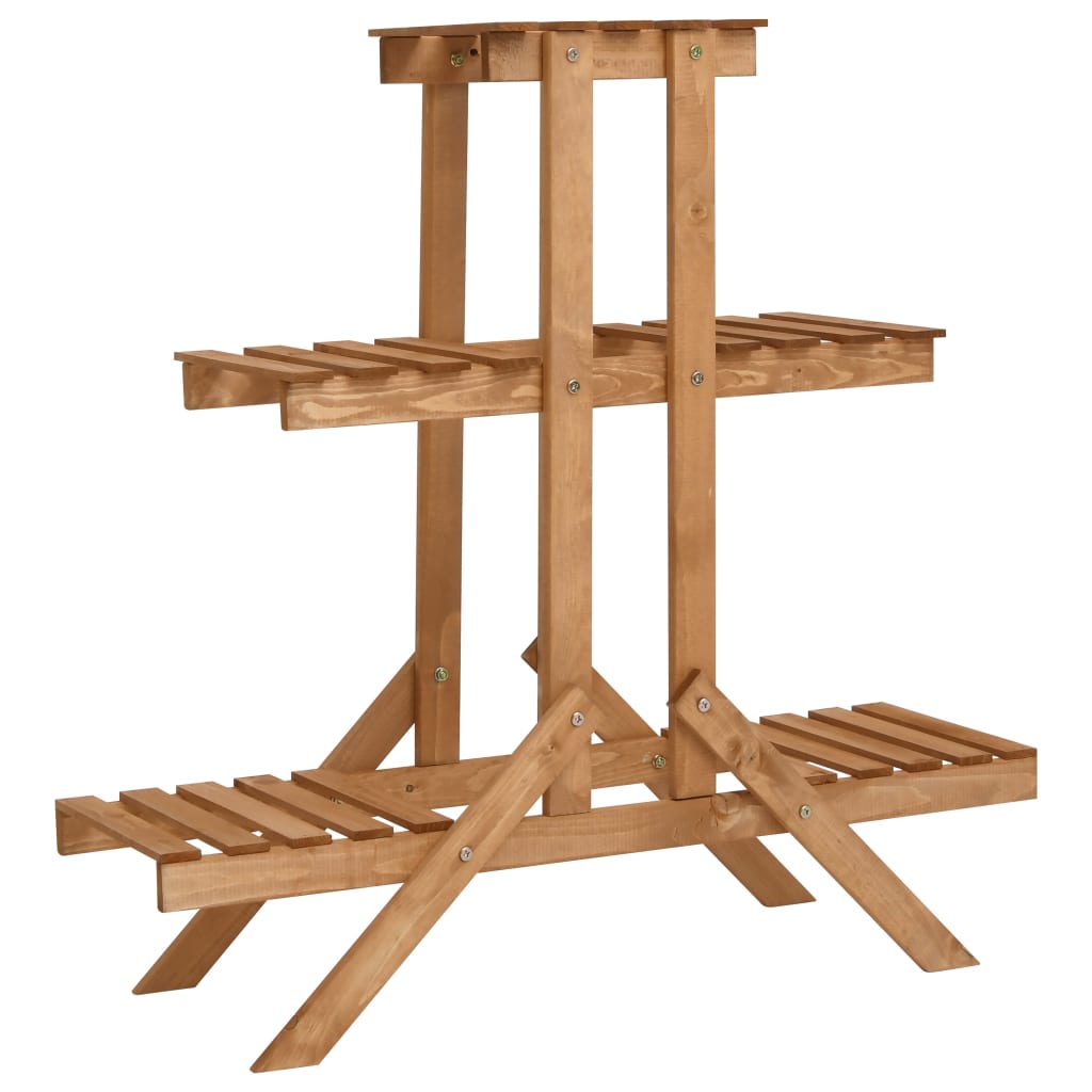 vidaXL Plantenrek 83x25x132 cm massief vurenhout