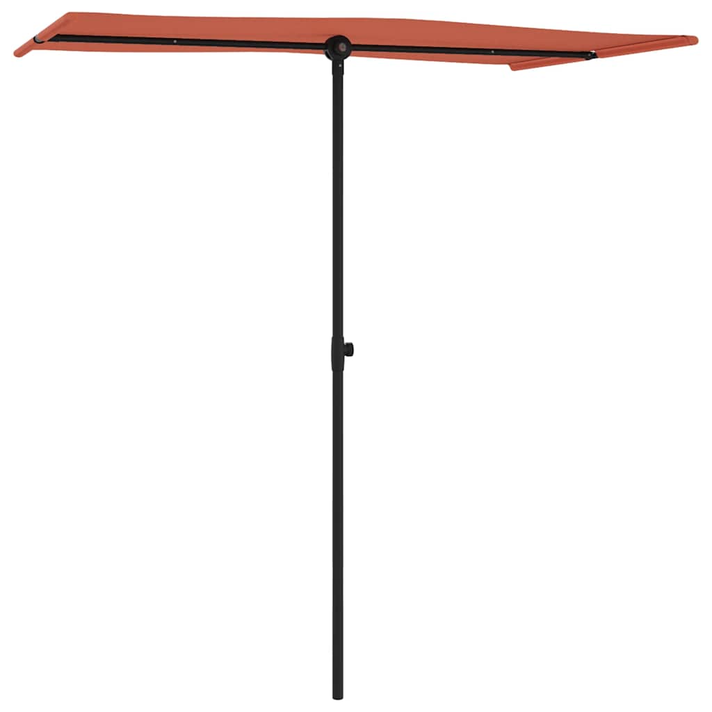 vidaXL Parasol met aluminium paal 180x110 cm groen