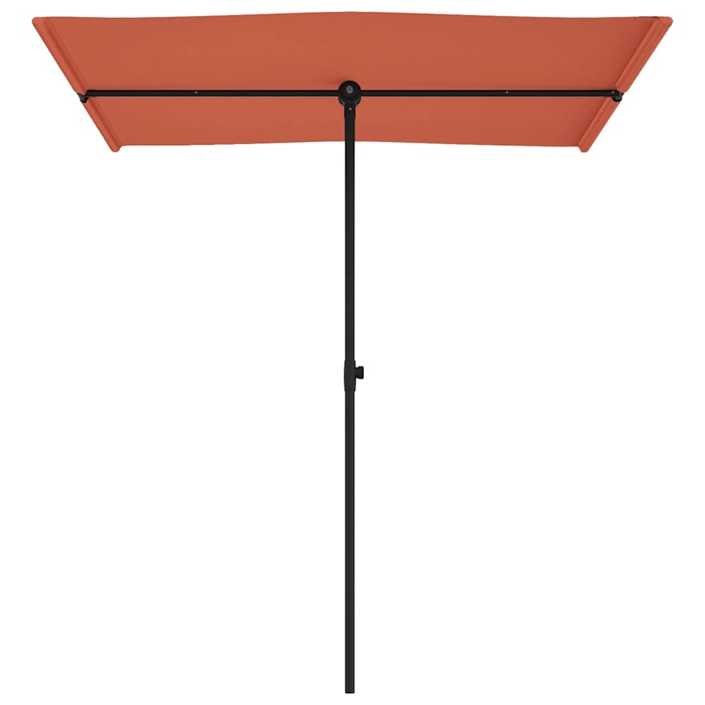 vidaXL Parasol met aluminium paal 180x110 cm groen