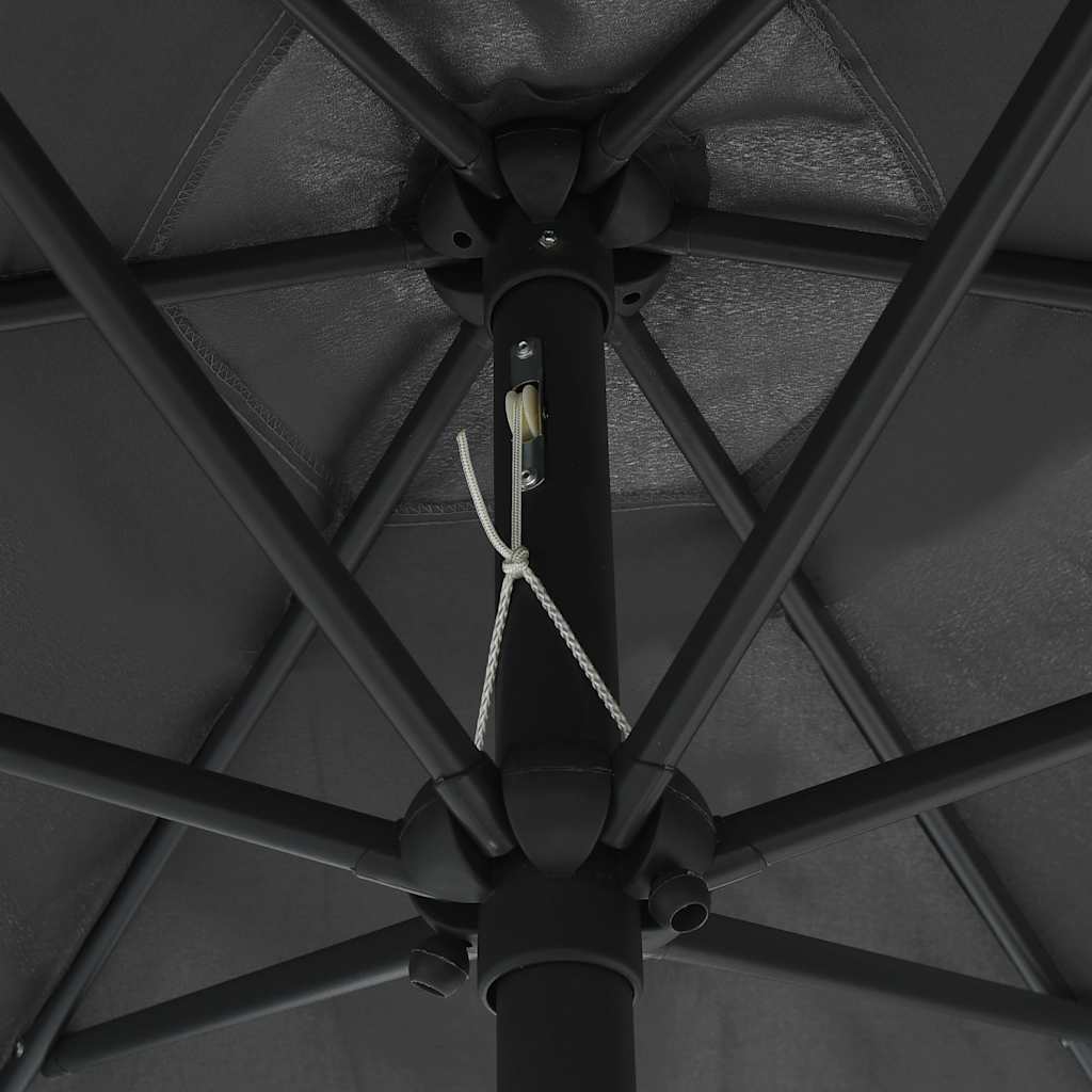 vidaXL Parasol met aluminium paal 270x246 cm groen