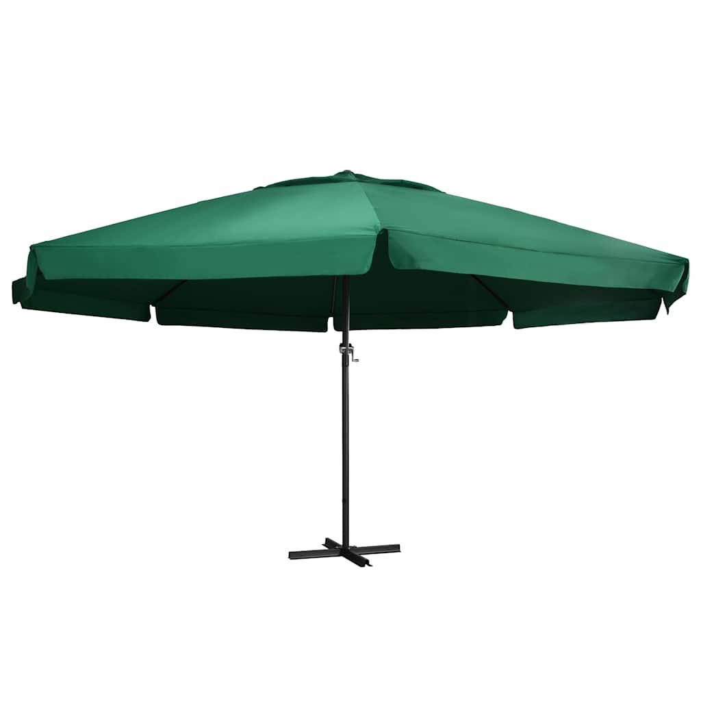 vidaXL Parasol Samos 500 cm aluminium wit