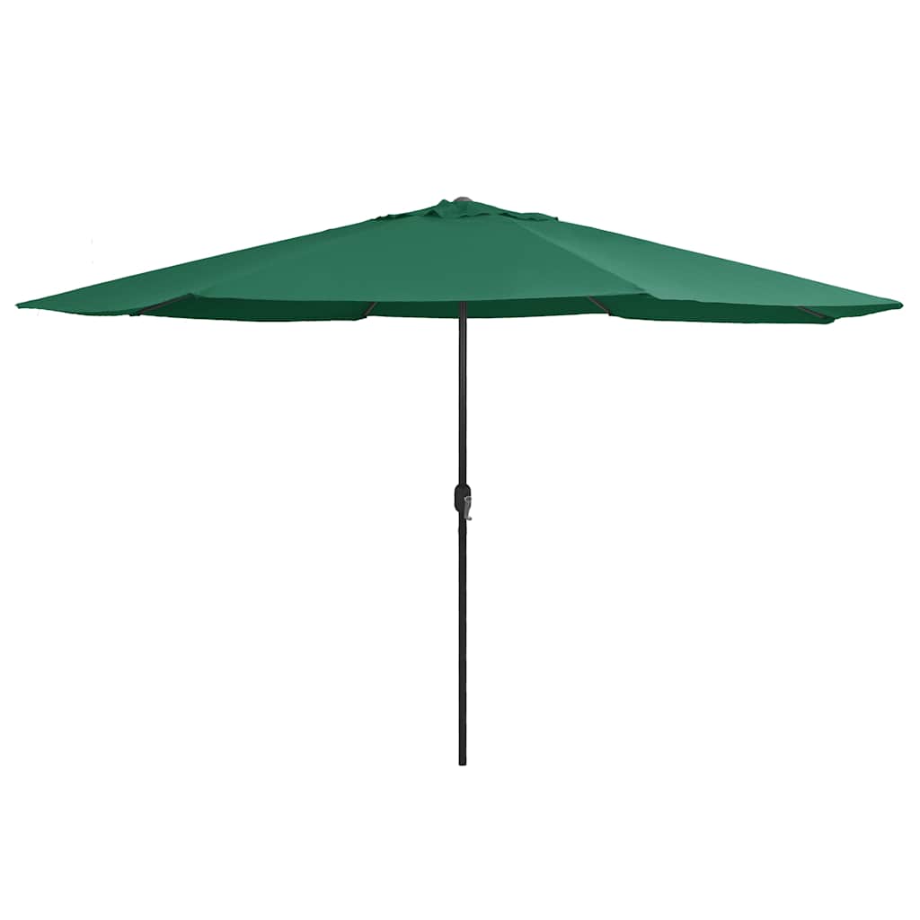 vidaXL Parasol with Metal Pole 390 cm Sand White