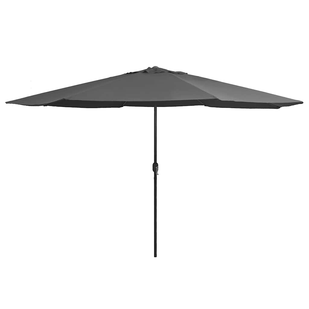 vidaXL Parasol with Metal Pole 390 cm Sand White