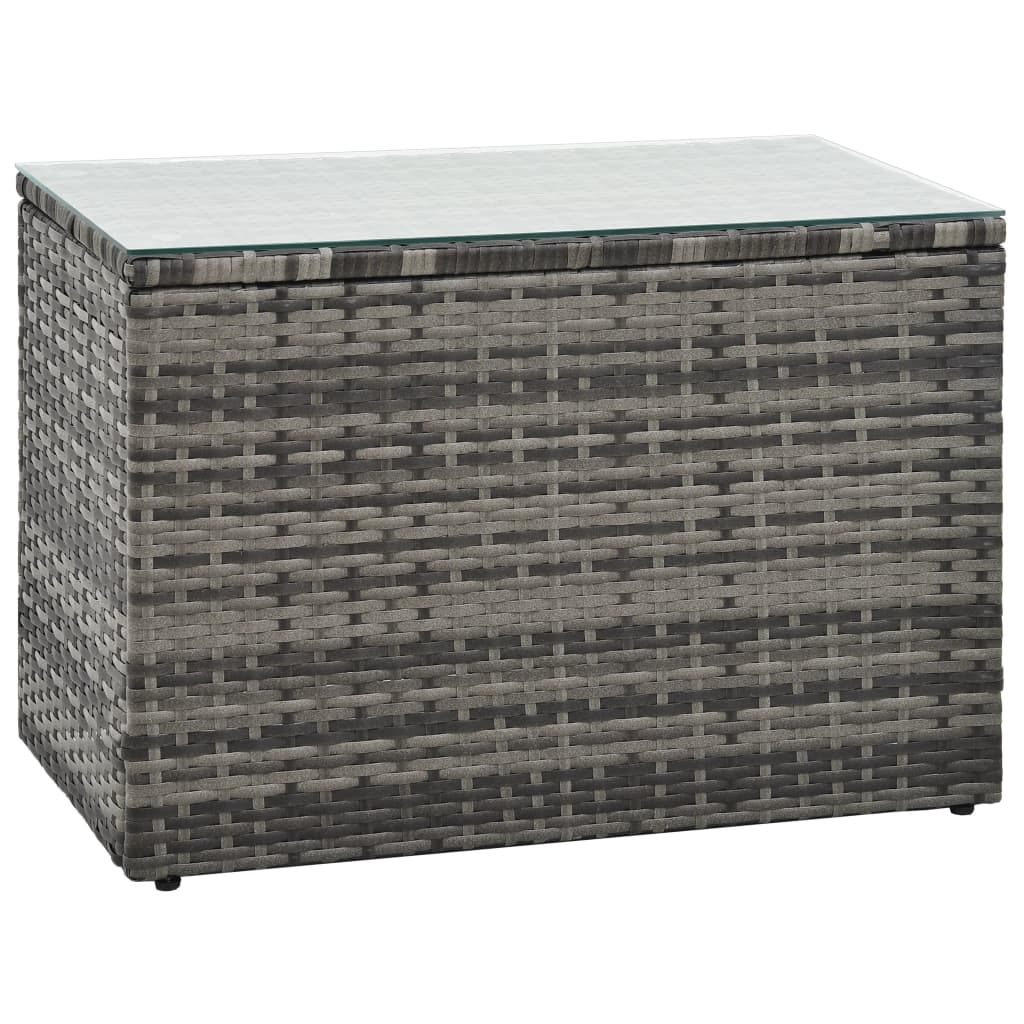 vidaXL 5-delige Loungeset met kussens poly rattan bruin