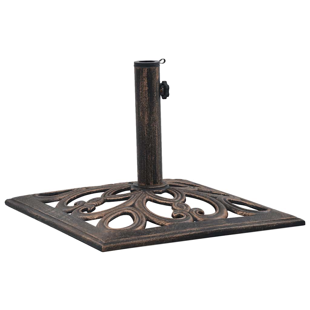 vidaXL Parasolvoet 48x48x33 cm gietijzer zwart