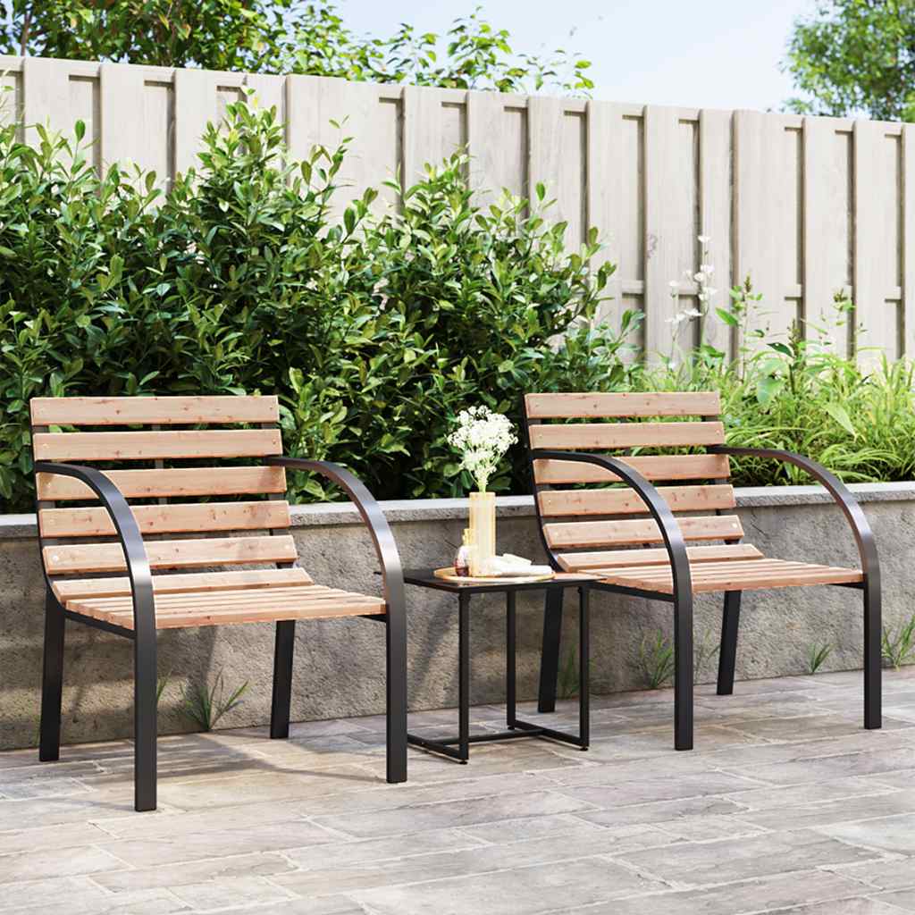 vidaXL Tuinstoelen 2 st hout