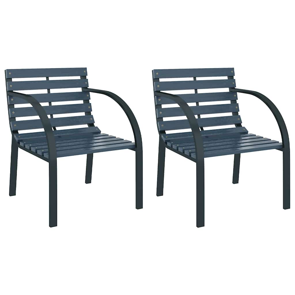 vidaXL Tuinstoelen 2 st hout