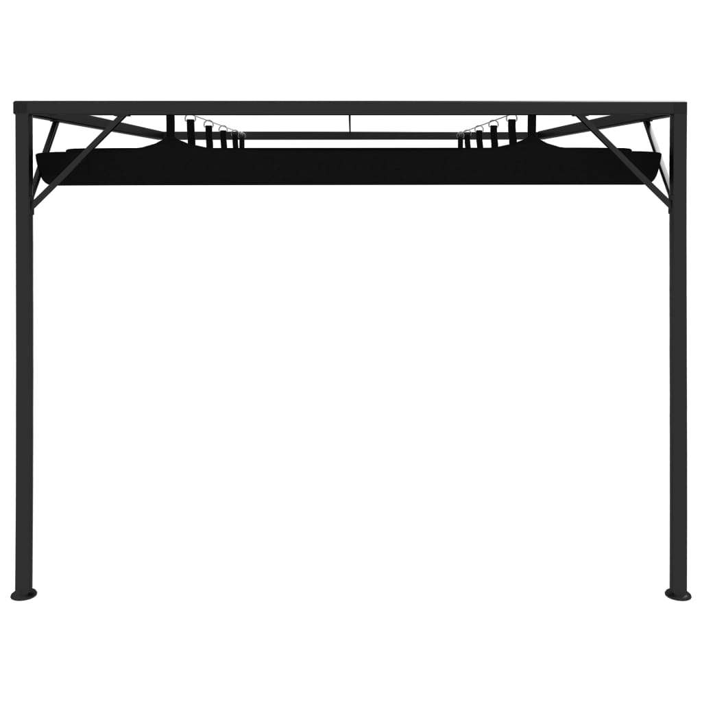 vidaXL Tuinwandprieel met uittrekbaar dak 3x3x2,3 m