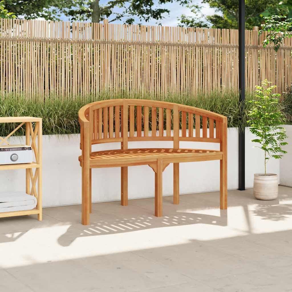 vidaXL Banana-shaped bench 180 cm solid teak wood