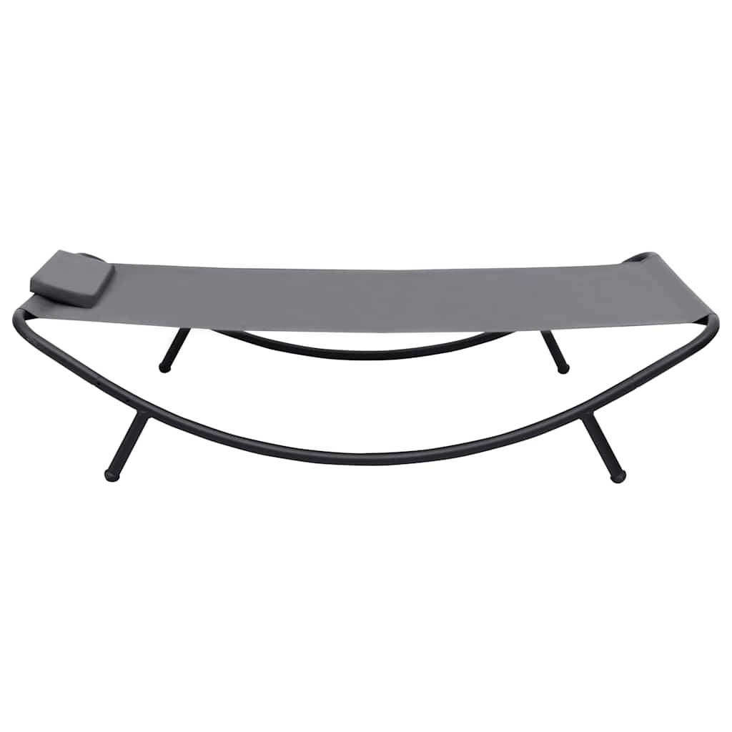 vidaXL Tuinbed 200x90 cm staal crème