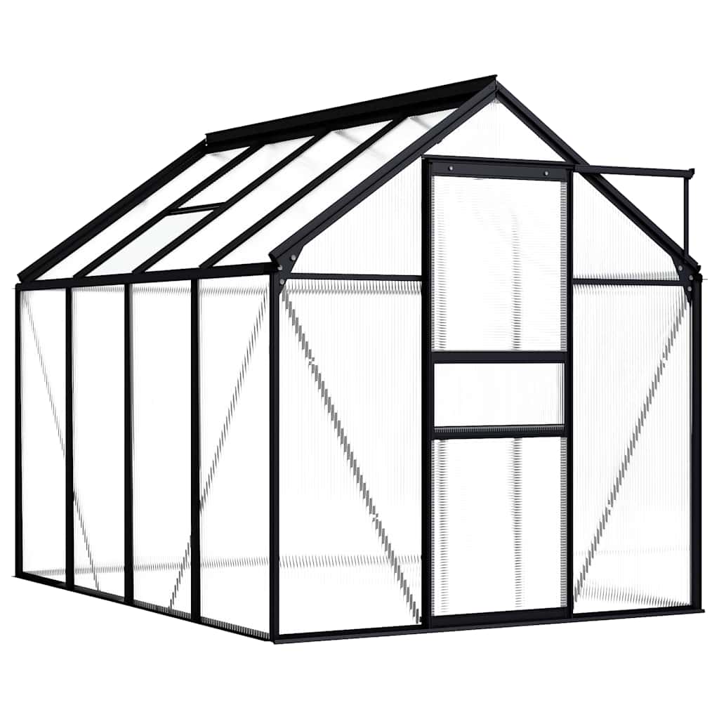 vidaXL Tuinkas 3,61 m³ aluminium antracietkleurig